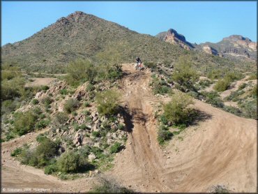 Honda CRF Trail Bike at Bulldog Canyon OHV Area Trail