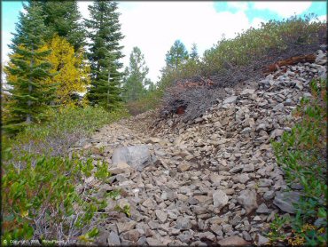 Terrain example at Prosser Hill OHV Area Trail