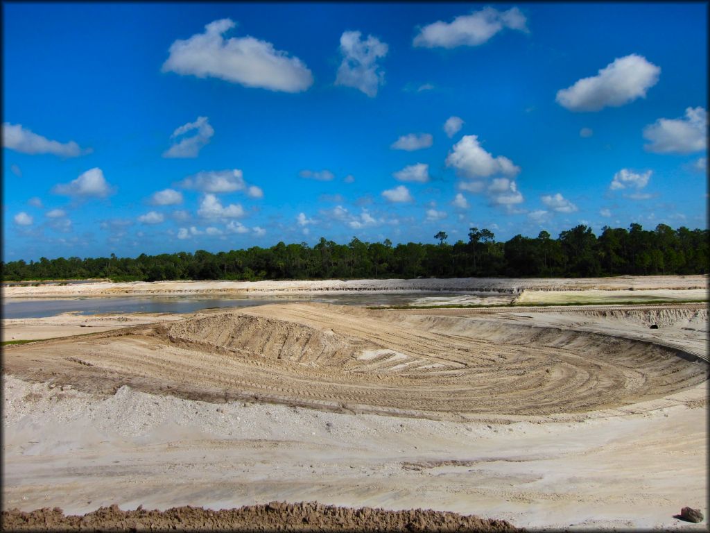 Image of motocross track under construction.