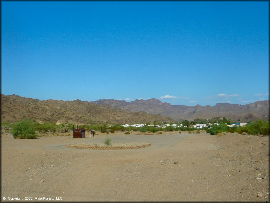 RV Trailer Staging Area and Camping at Copper Basin Dunes OHV Area