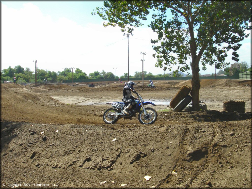 Yamaha YZ Dirt Bike at Milestone Ranch MX Park Track