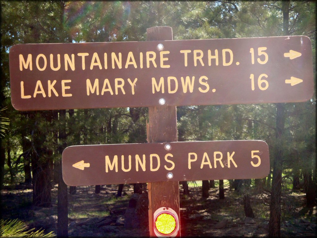 Some amenities at Munds Park OHV Trail System