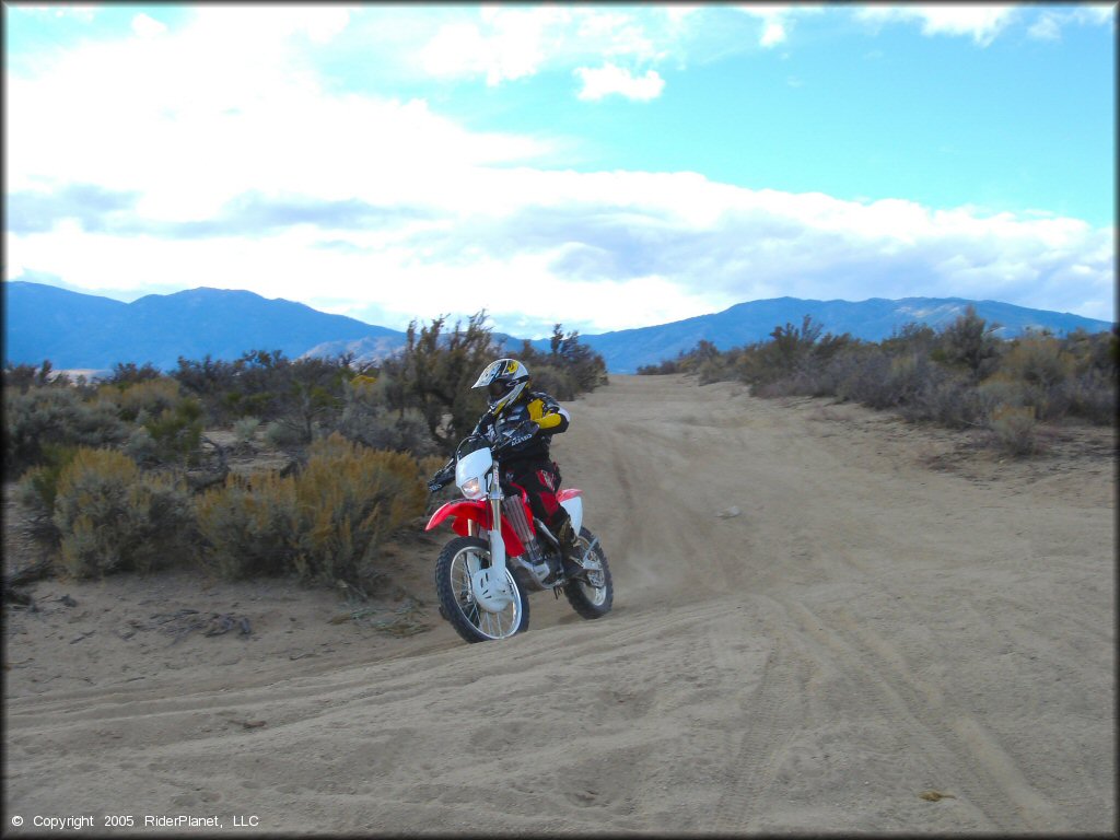 Honda CRF Motorcycle at Prison Hill Recreation Area Trail