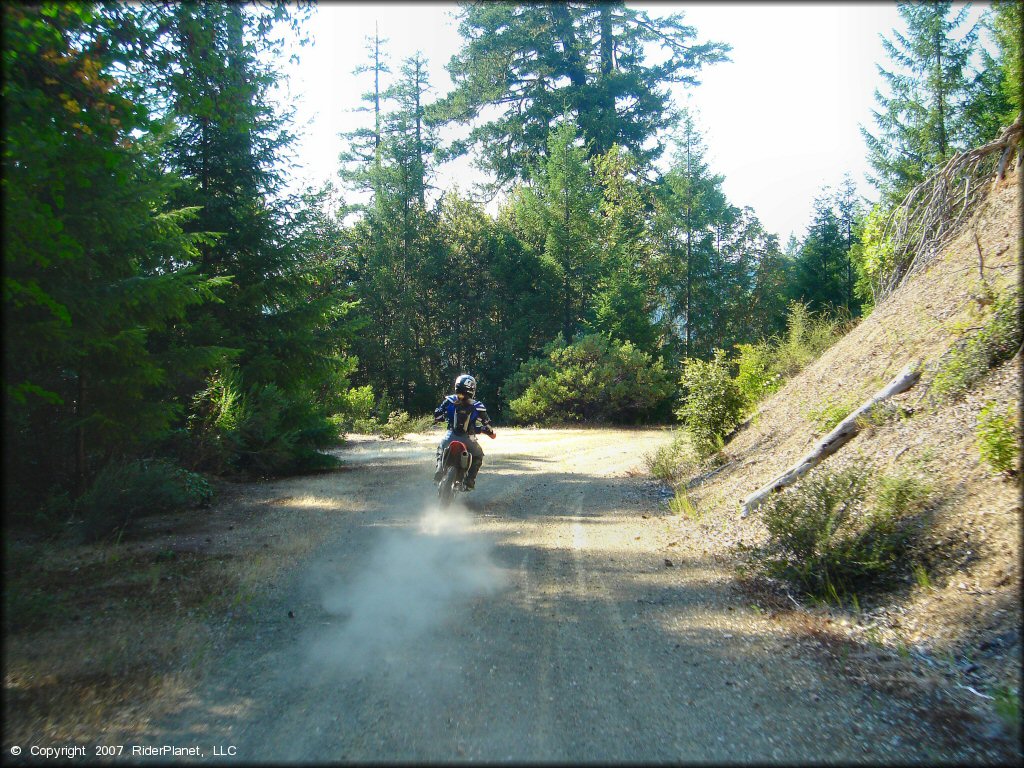 Honda CRF Motorcycle at Lubbs Trail