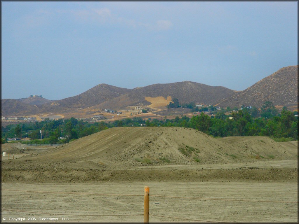 A trail at Lake Elsinore Motocross Park Track