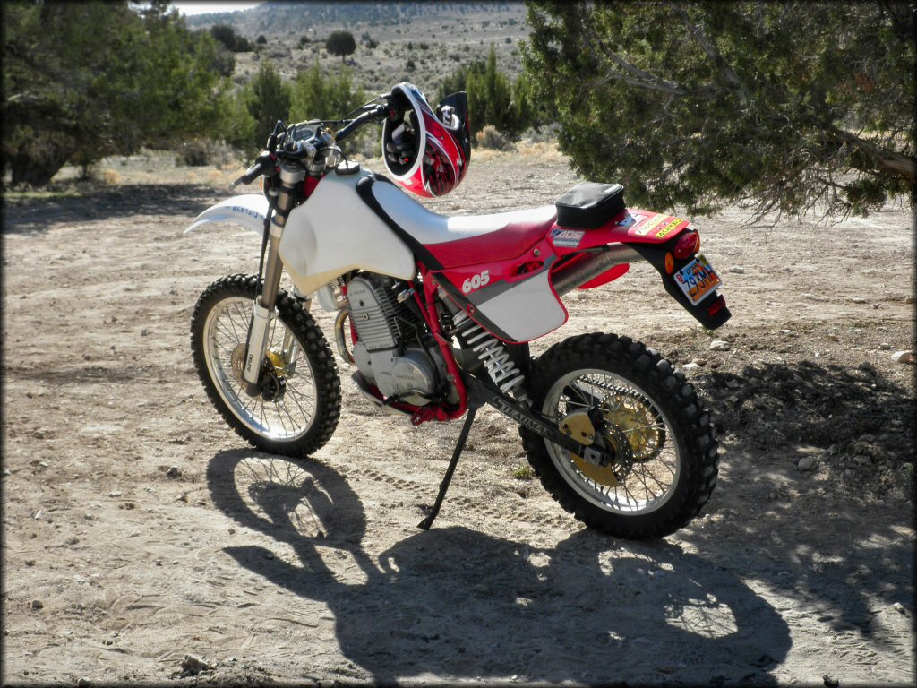 Honda CRF Motorcycle at Fivemile Pass OHV Area Trail