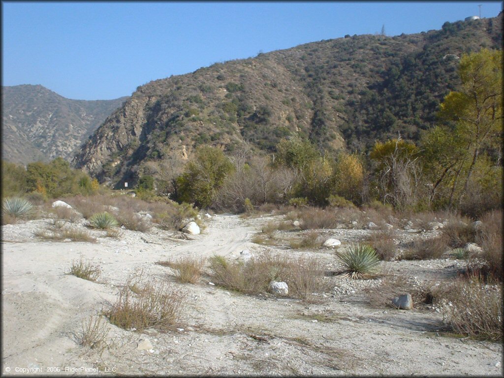 Terrain example at San Gabriel Canyon OHV Area