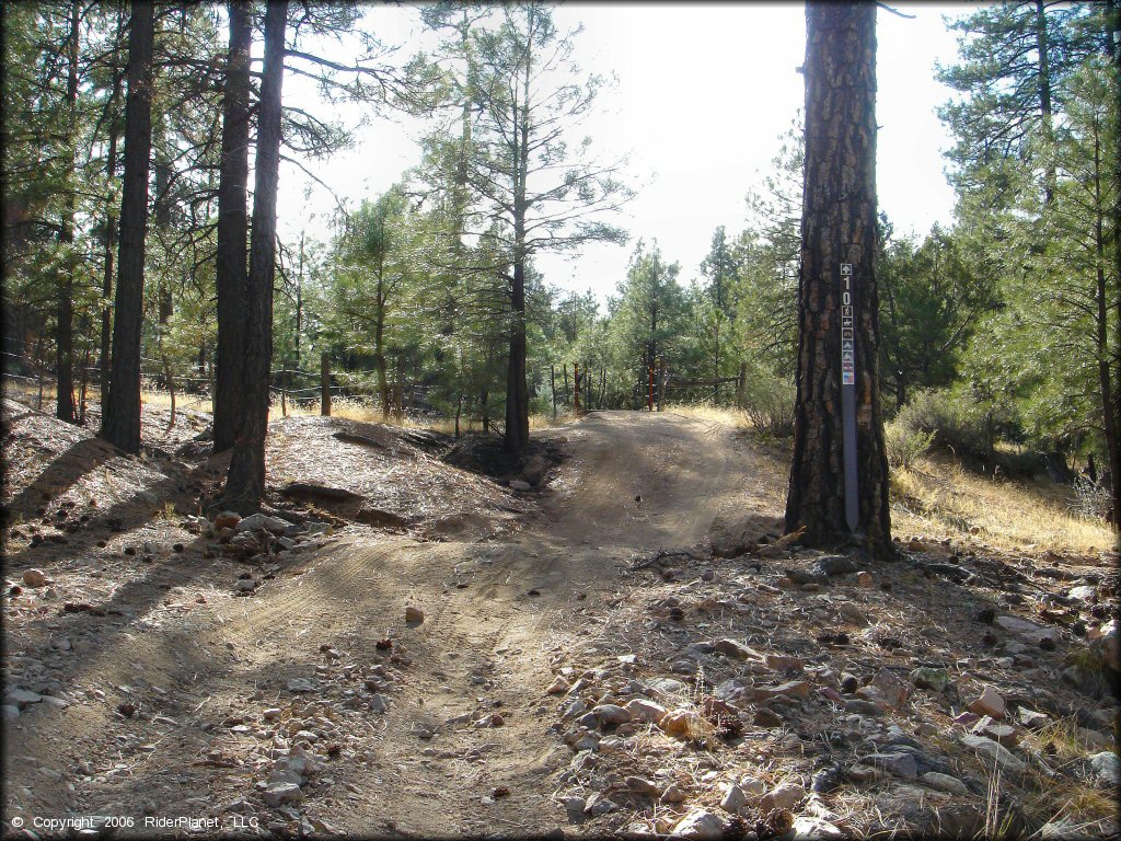 Terrain example at Sheridan Mountain Smith Mesa OHV Trail System