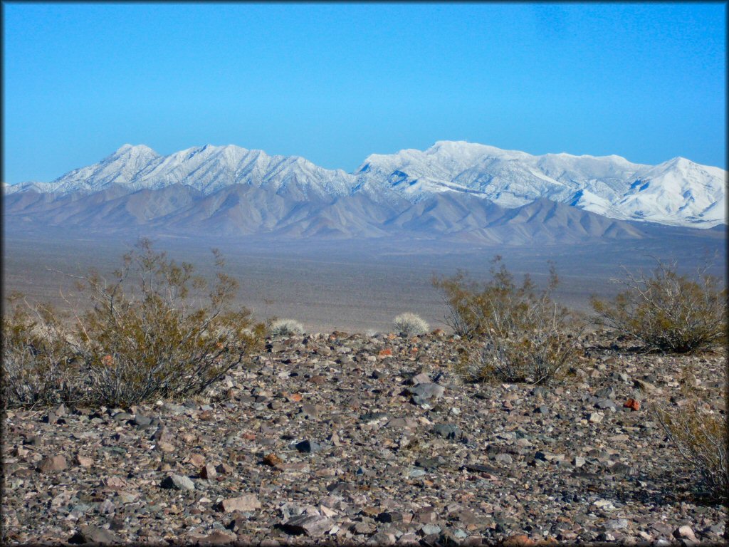 Scenic view of Pahrump Trail