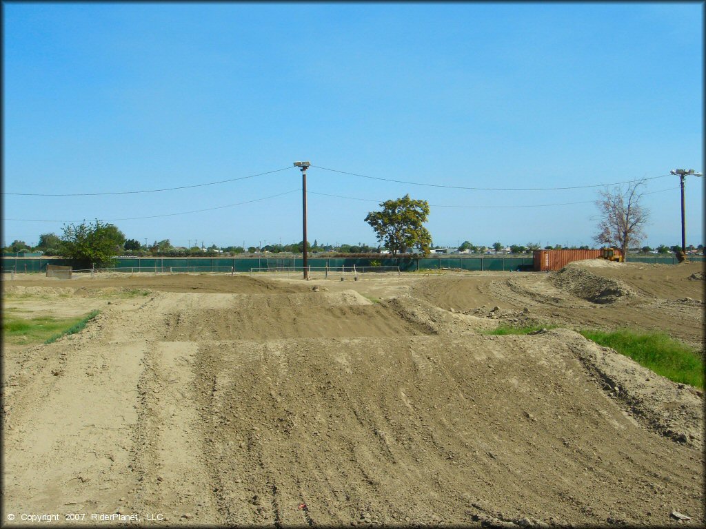 Example of terrain at Hanford Fairgrounds Track