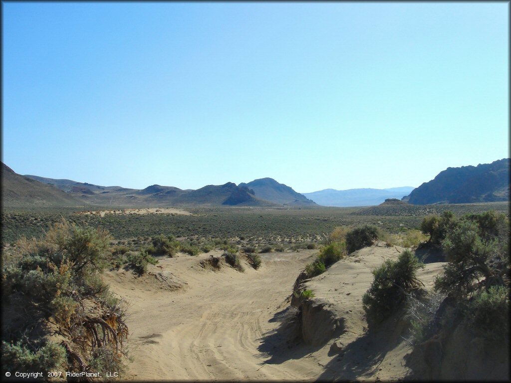Example of terrain at Mullen Creek Trail