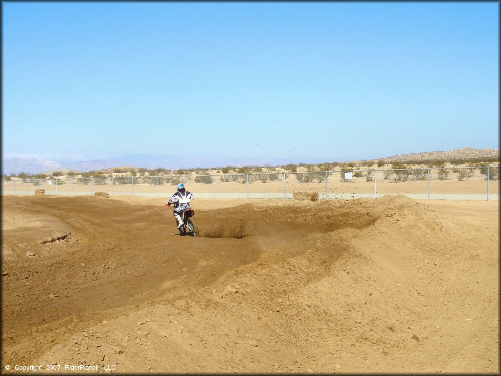 Motorcycle at Cal City MX Park OHV Area