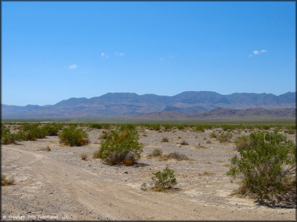 Scenic view of Eldorado Dry Lake Bed Riding Area