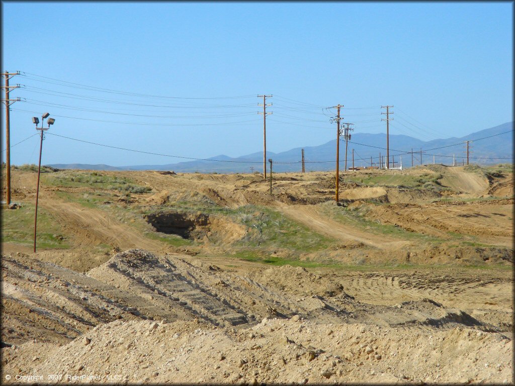 Example of terrain at Carlin MX Track