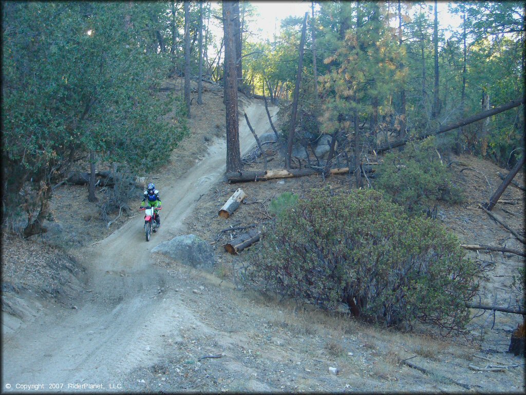 Honda CRF Dirtbike at Lake Arrowhead Trail
