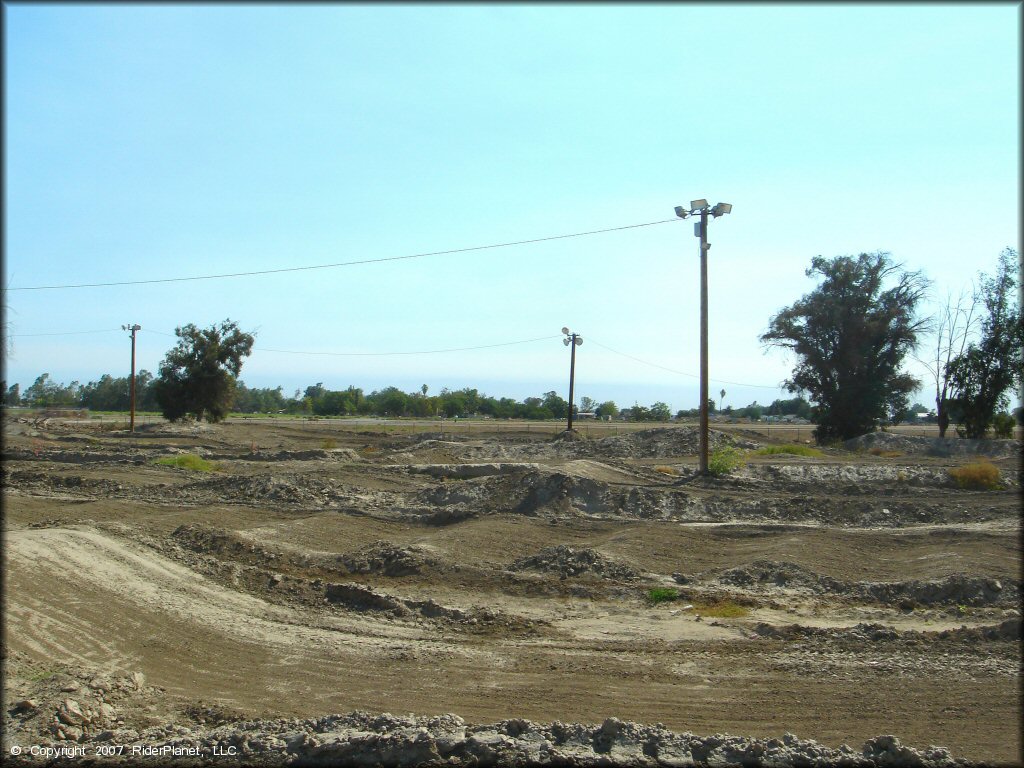 Example of terrain at Hanford Fairgrounds Track