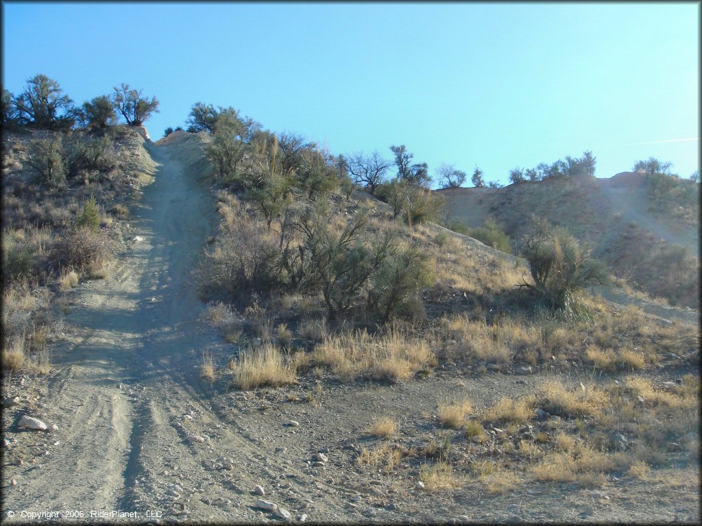Terrain example at Hayfield Draw OHV Area Trail