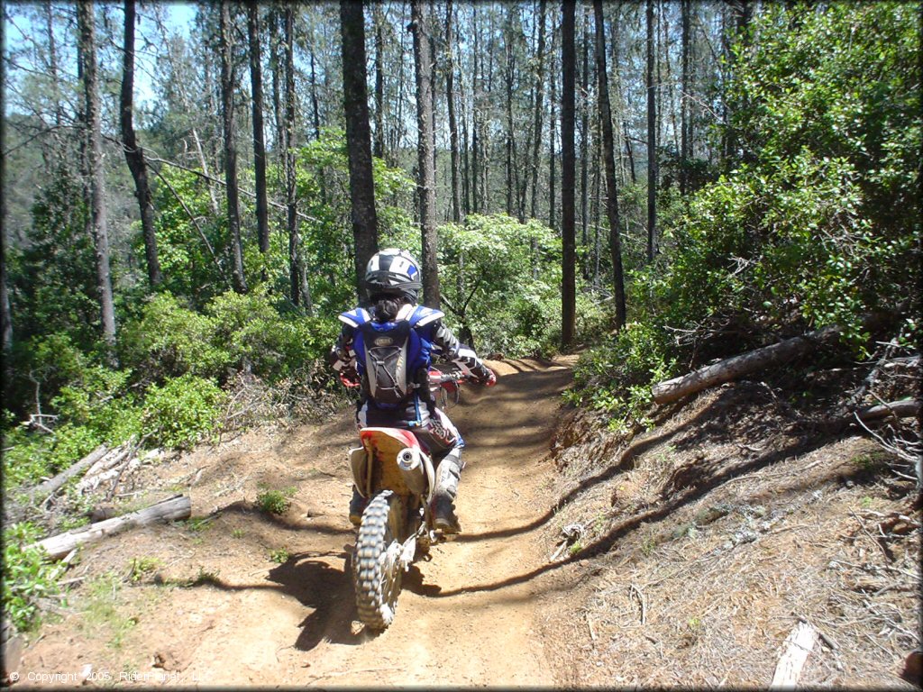 Honda CRF Motorcycle at South Cow Mountain Trail