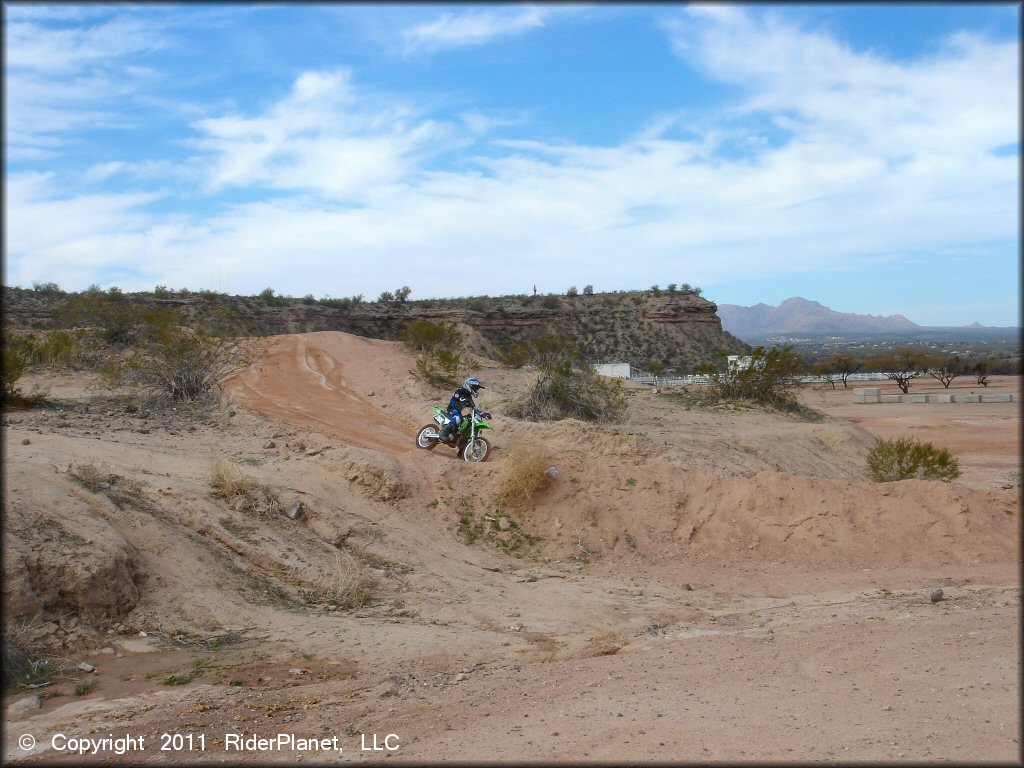 Kawasaki KX Motorbike at Grinding Stone MX Track