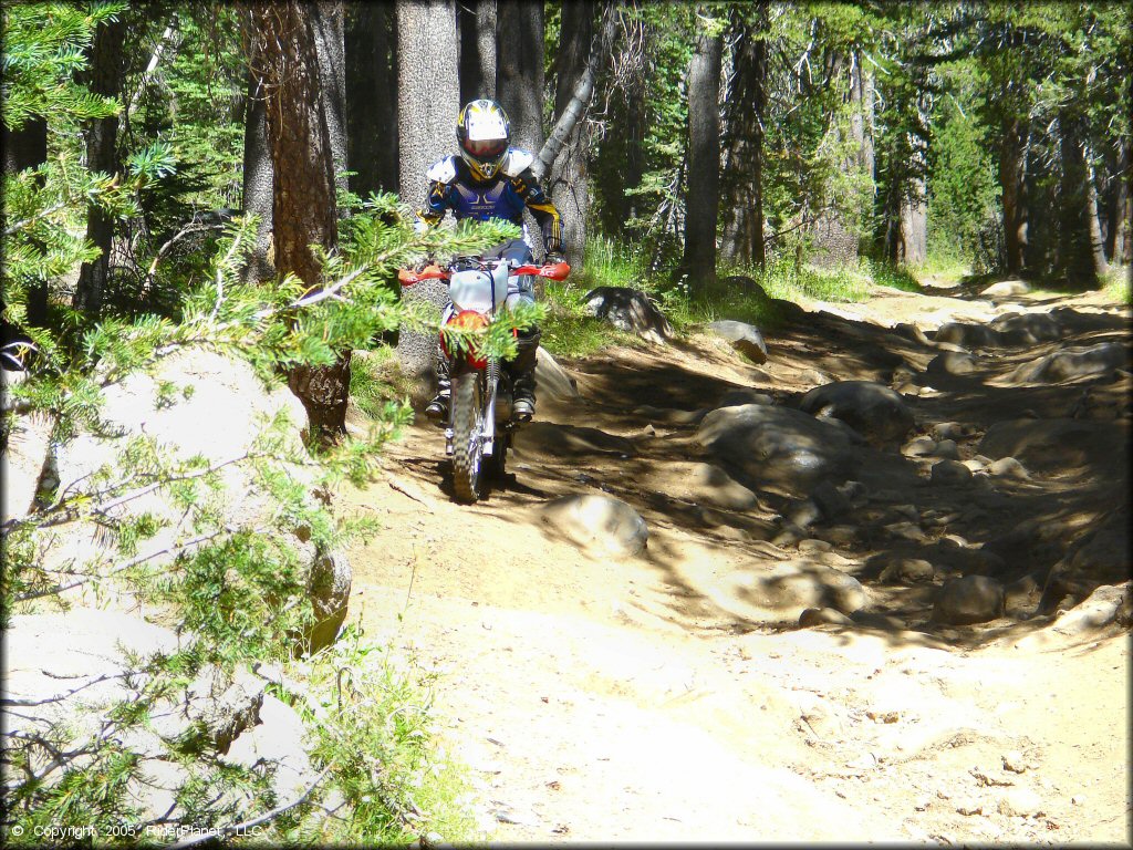 Honda CRF Dirtbike at Lower Blue Lake Trail