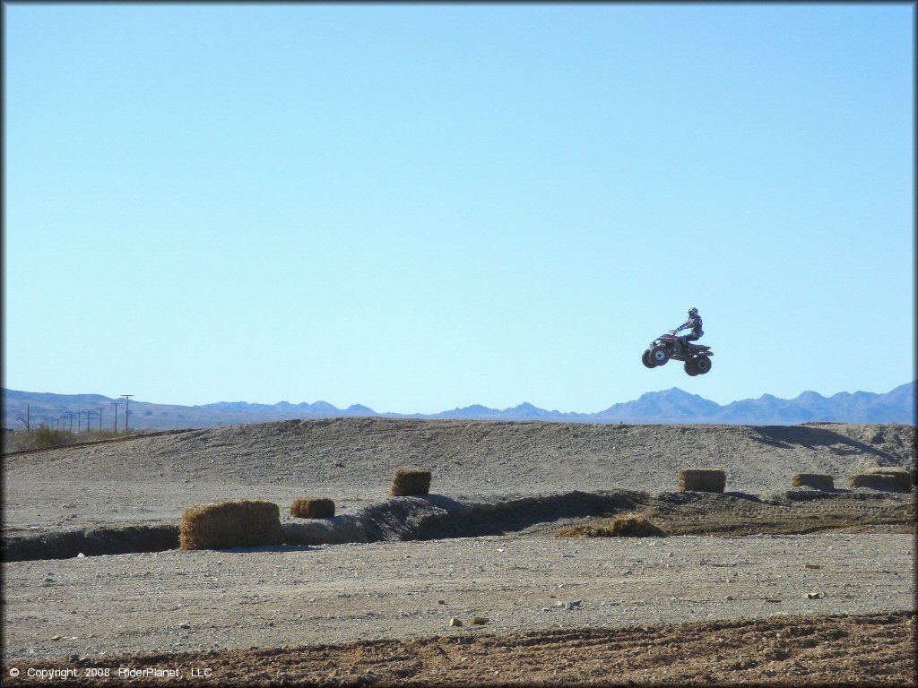 OHV catching some air at River MX Track