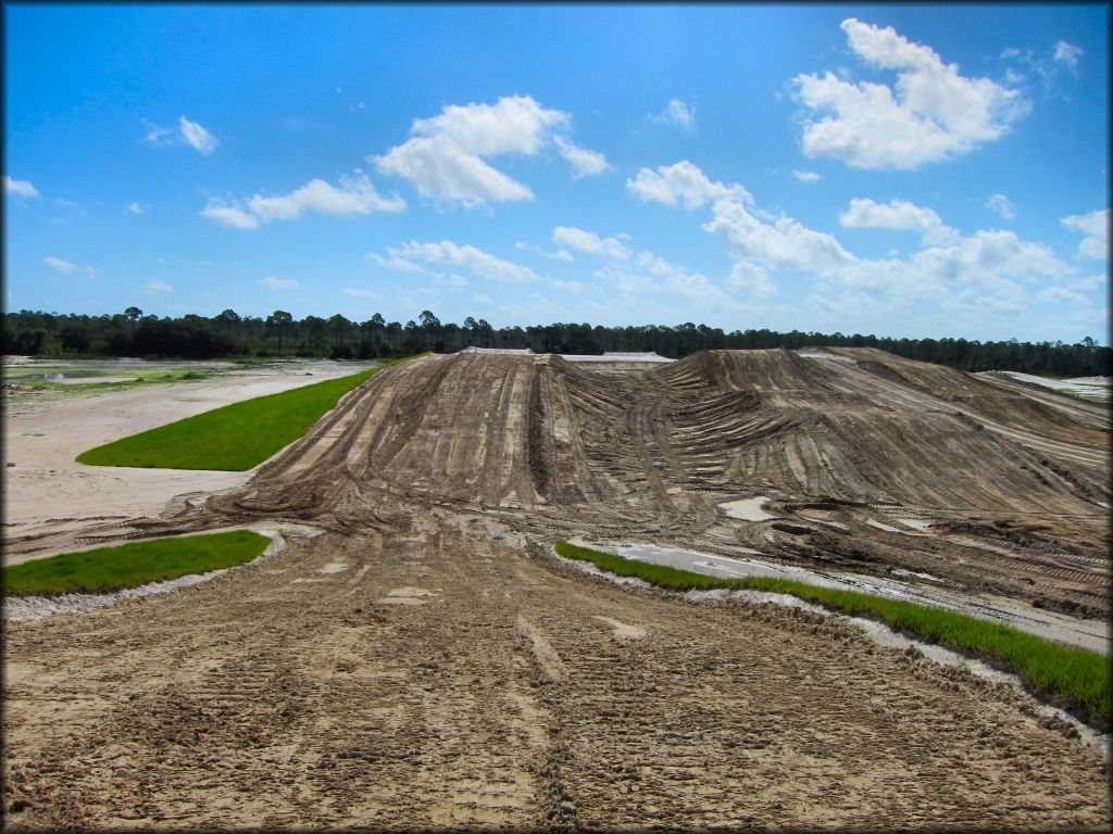Image of partially constructed motocross track.