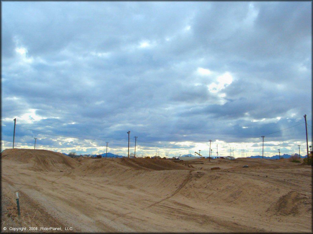Example of terrain at Ocotillo Raceway Track