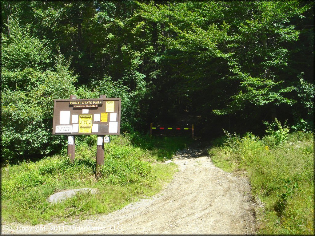 Terrain example at Pisgah State Park Trail