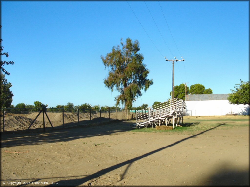 A trail at Madera Fairgrounds Track