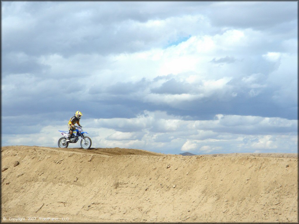 Yamaha YZ Dirt Bike at Adelanto Motorplex Track