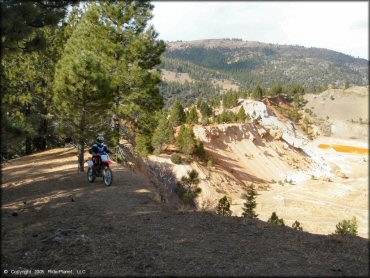 Honda CRF Dirt Bike at Leviathan Recreation Area Trail