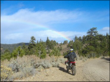 Honda CRF Motorcycle at Leviathan Recreation Area Trail