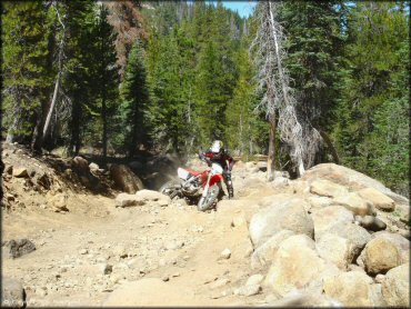 Honda CRF Motorbike at Lower Blue Lake Trail