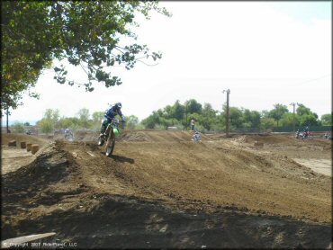 Kawasaki KX Off-Road Bike at Milestone Ranch MX Park Track