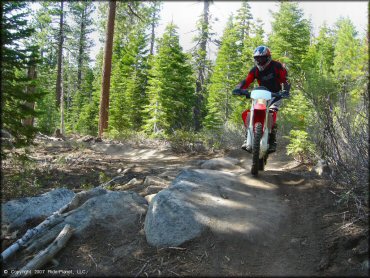 Honda CRF Dirt Bike at Corral OHV Trail