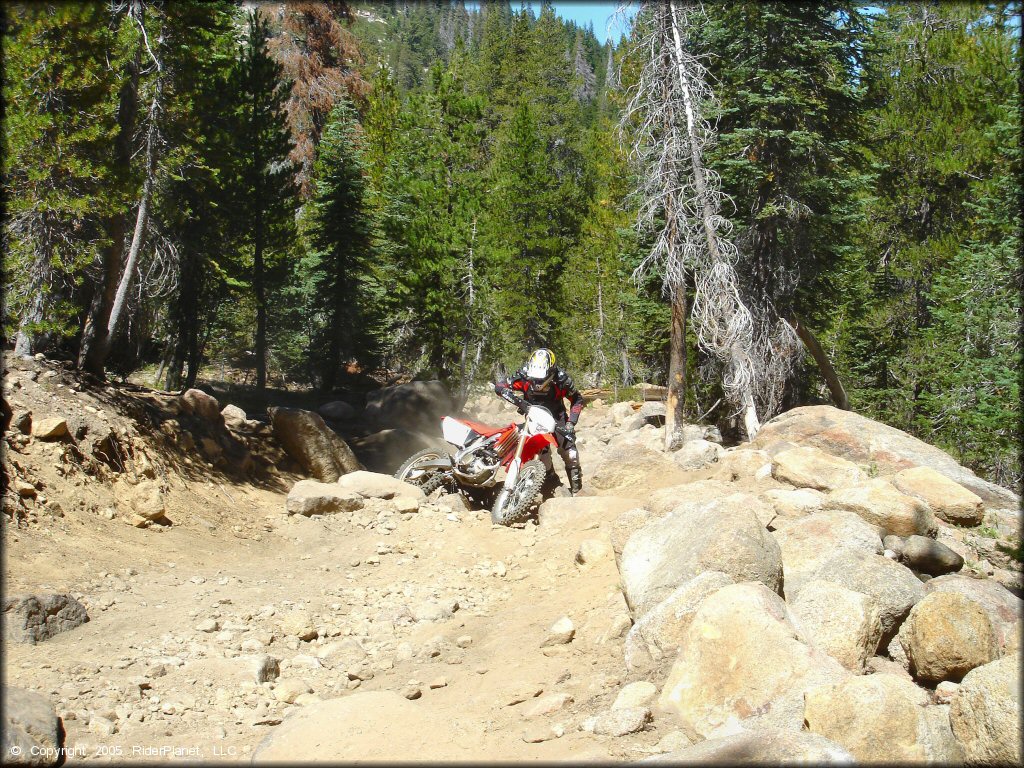 Honda CRF Motorbike at Lower Blue Lake Trail