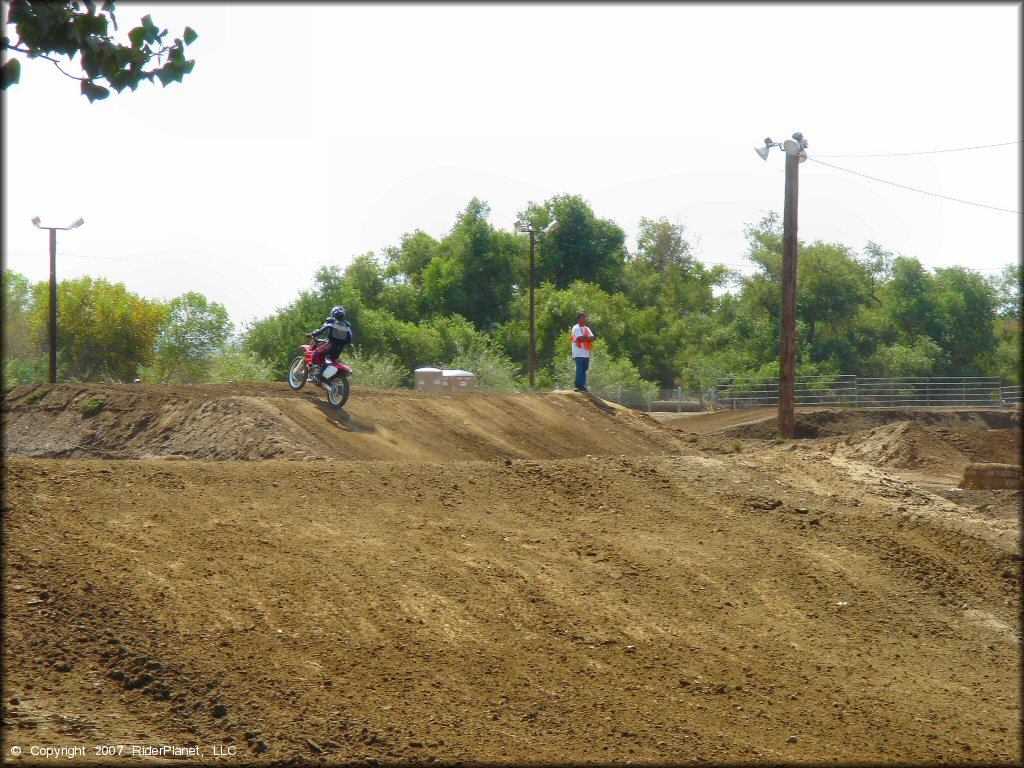 Honda CRF Dirtbike at Milestone Ranch MX Park Track