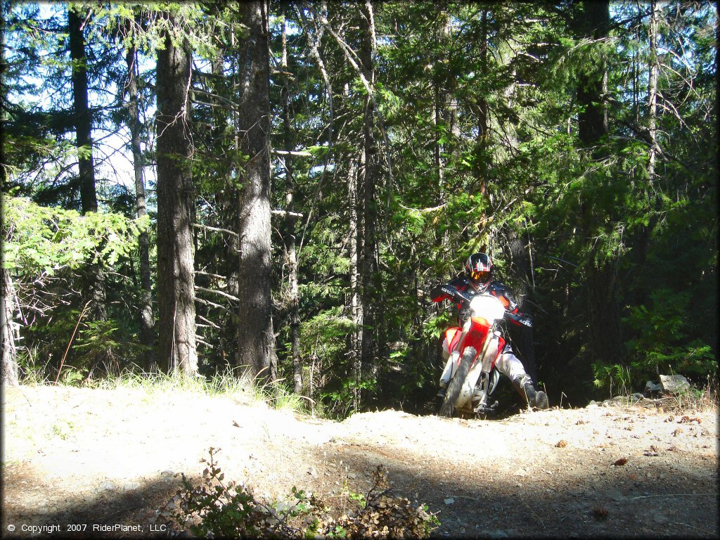 Honda CRF Motorcycle at Pilot Creek OHV Trails