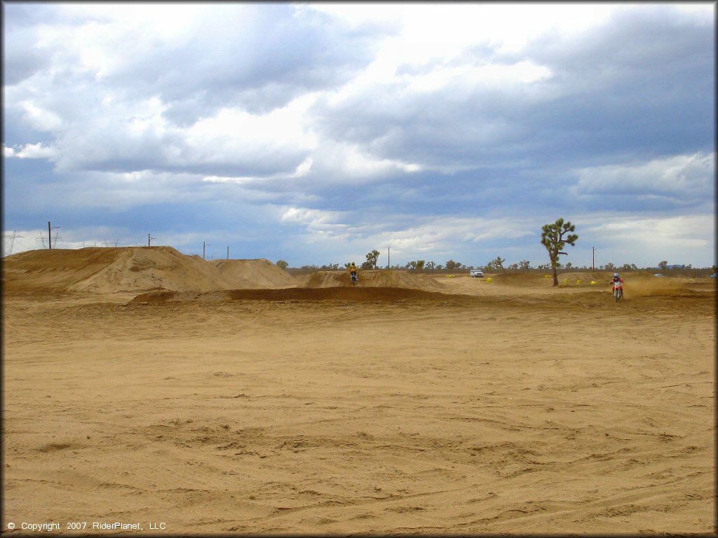 Motorcycle at Adelanto Motorplex Track