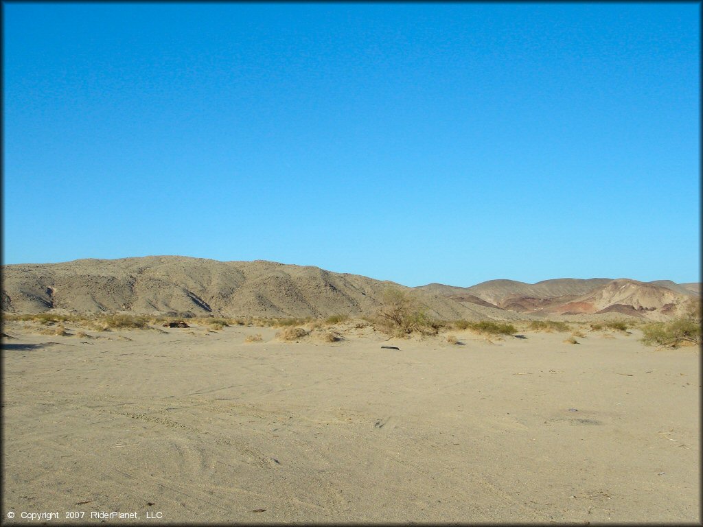 Scenic view of Rasor OHV Area