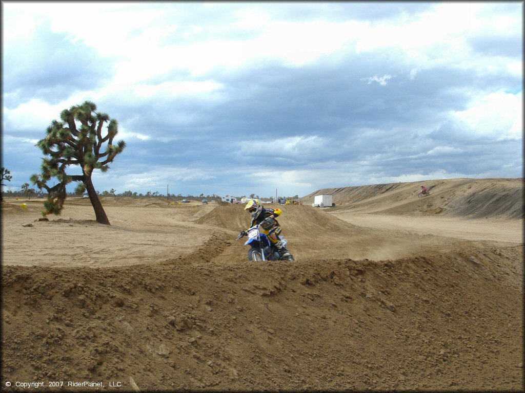 Yamaha YZ Motorcycle at Adelanto Motorplex Track
