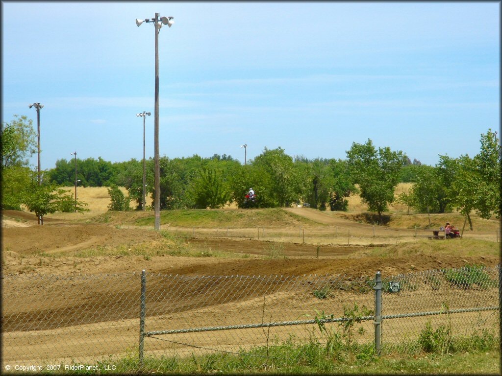 OHV getting air at Riverfront MX Park Track