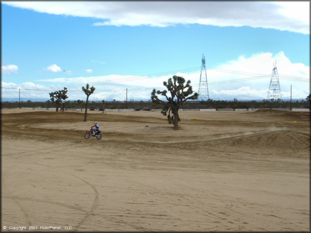 Off-Road Bike at Adelanto Motorplex Track