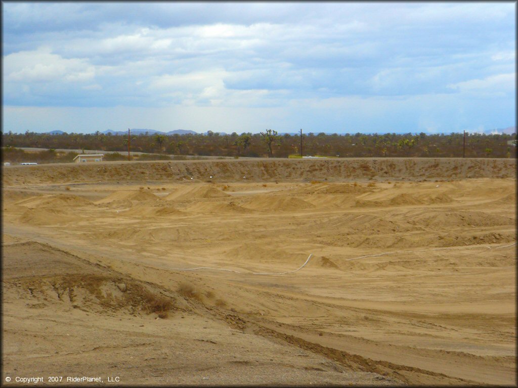 A trail at Adelanto Motorplex Track