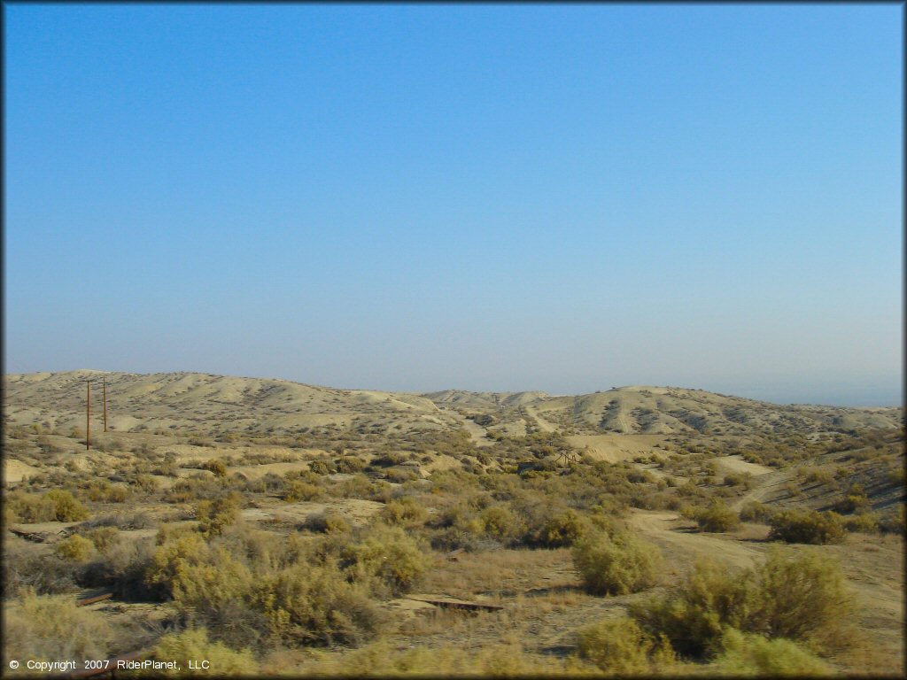 Scenic view of Honolulu Hills Raceway OHV Area