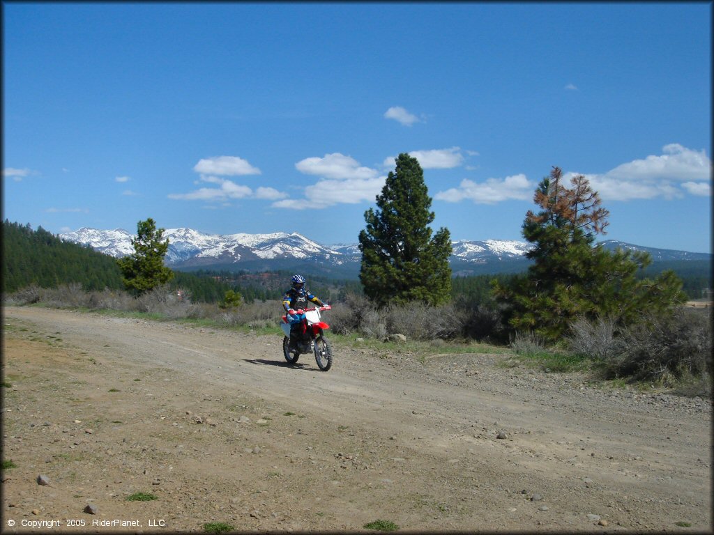 Honda CRF Dirt Bike at Boca Reservoir Trail