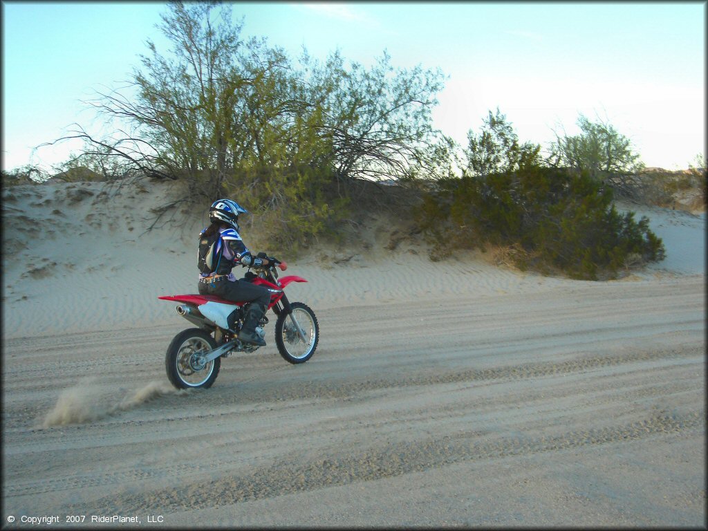 Honda CRF Dirt Bike at Rasor OHV Area