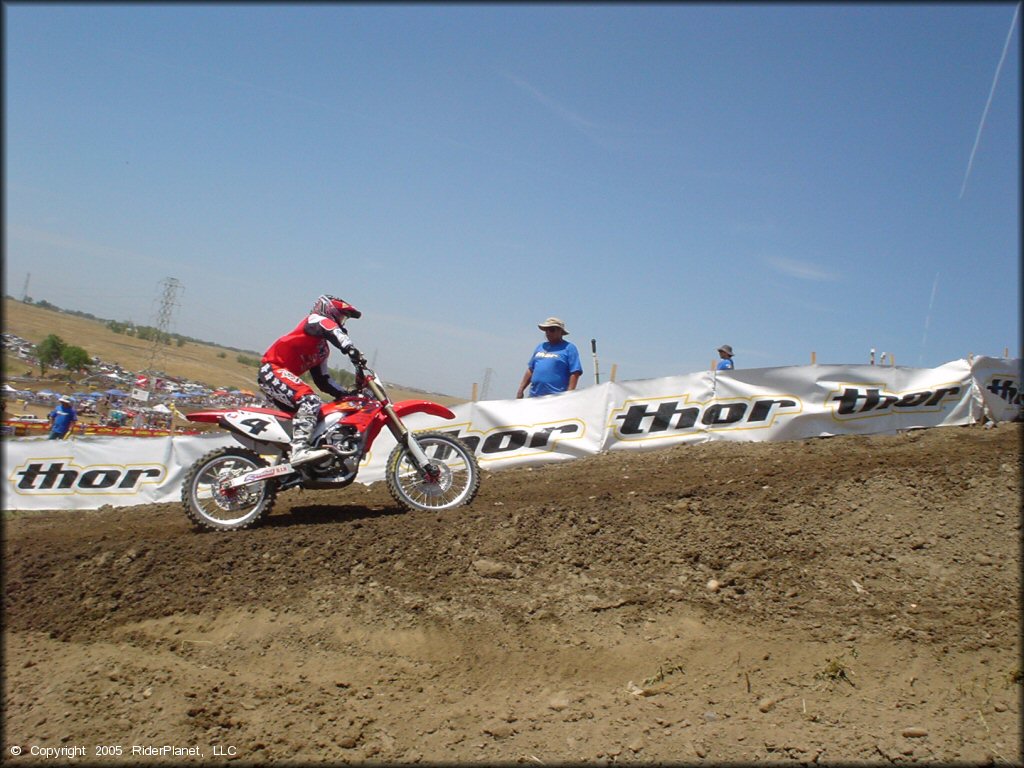 Honda CRF Motorbike at Prairie City SVRA OHV Area