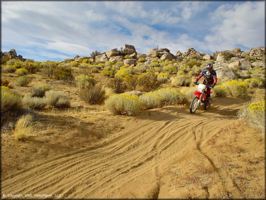 Honda CRF Trail Bike at Fort Sage OHV Area Trail