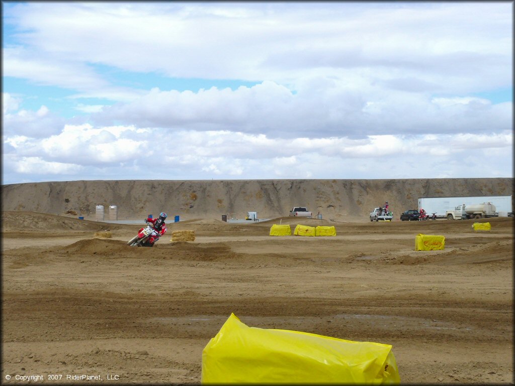 Honda CRF Dirtbike at Adelanto Motorplex Track
